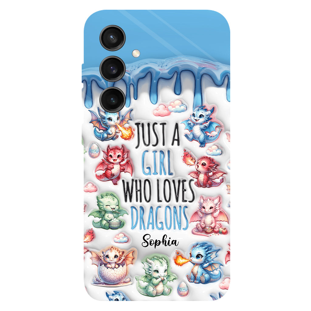 Just A Girl Who Loves Dragons - Personalized Dragon Full Print Phone Case