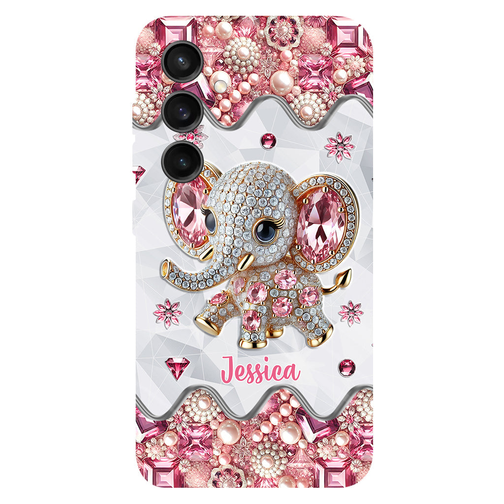 Just A Girl Who Loves Elephants - Personalized Elephant Full Print Phone Case