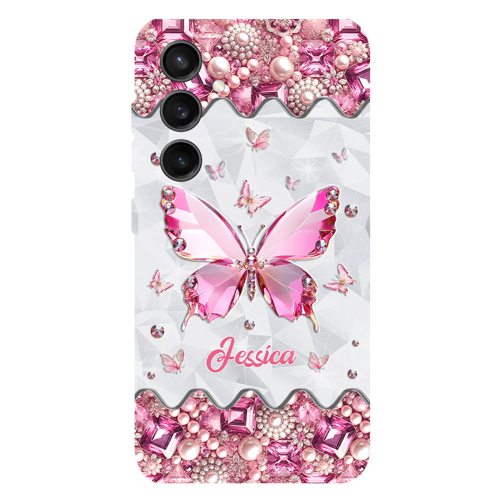 Love Butterfies - Coque de téléphone personnalisée avec imprimé papillon intégral