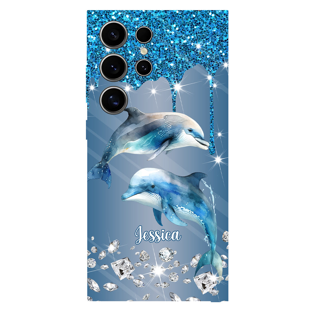 Beautiful Dolphins - Personalized Dolphin Full Print Phone Case