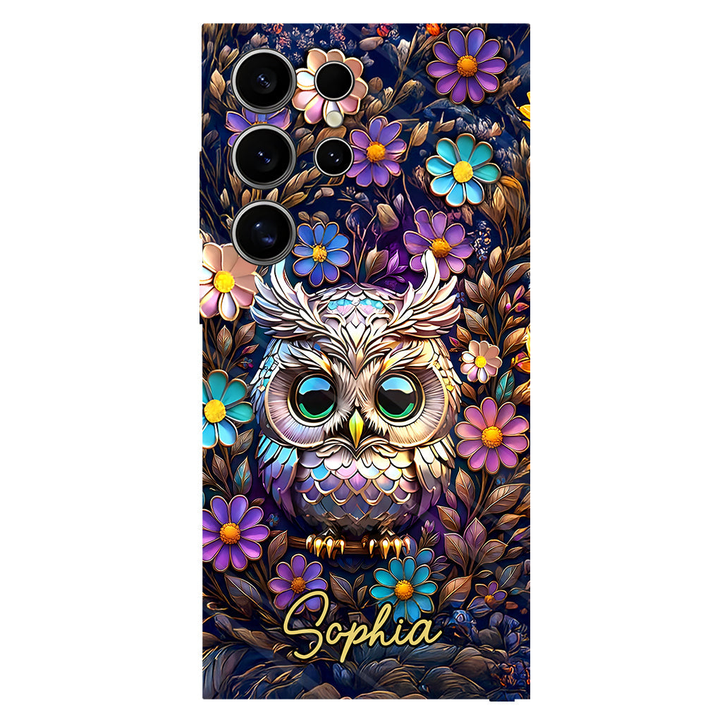 Coque de téléphone personnalisée avec motif hibou mignon