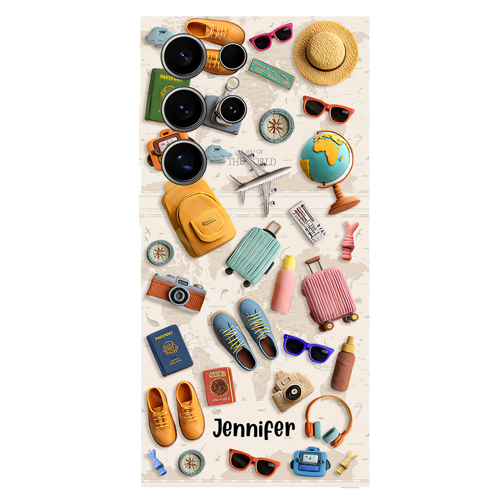 Just A Girl Who Loves Traveling - Personalized Travelling Full Print Phone Case