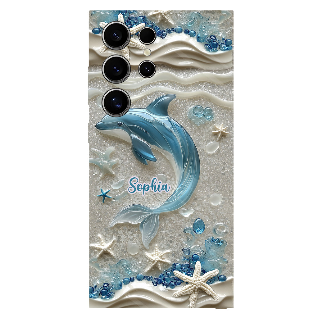 Love Dophins - Personalized Dolphin Full Print Phone Case