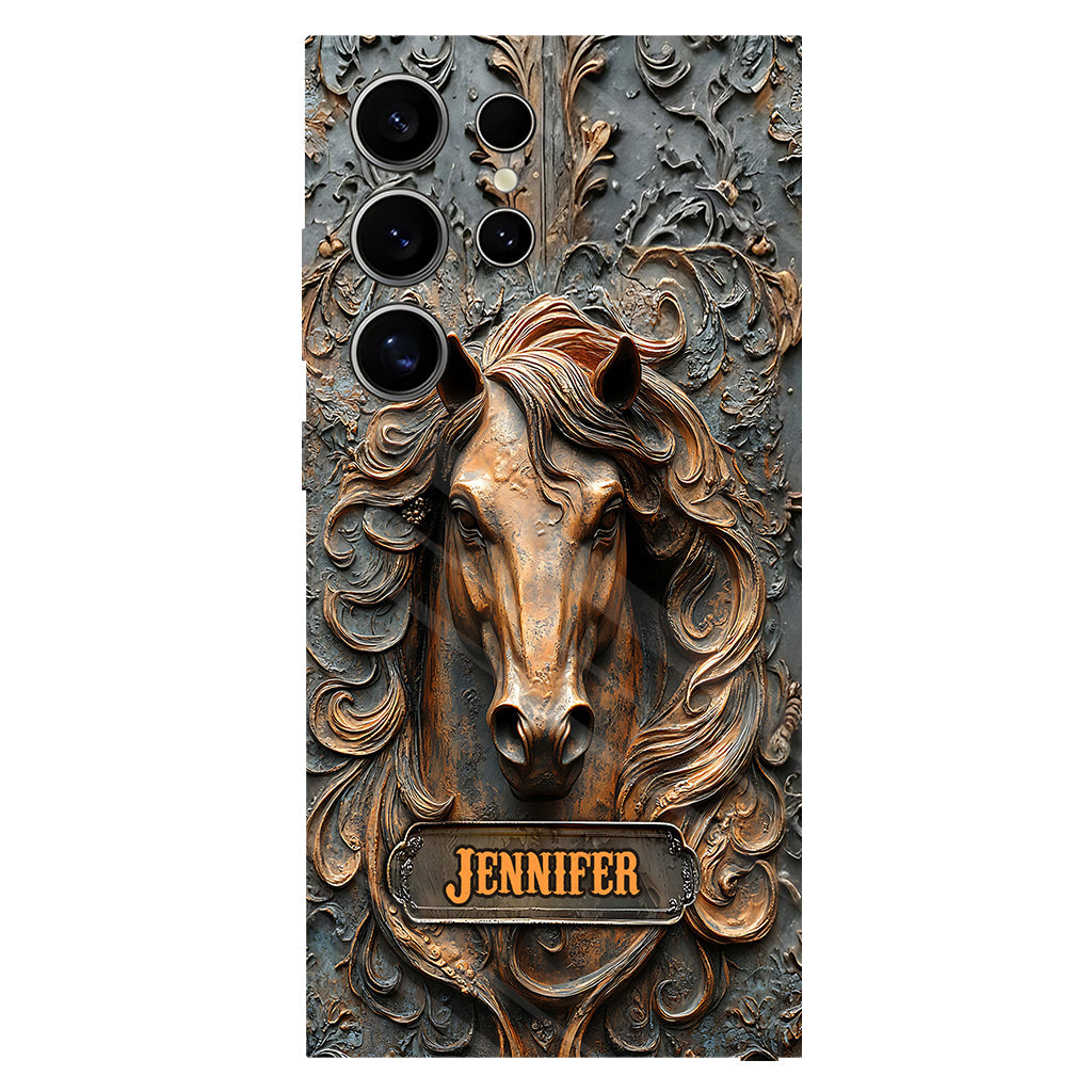 Love Horses - Personalized Horse Full Print Phone Case