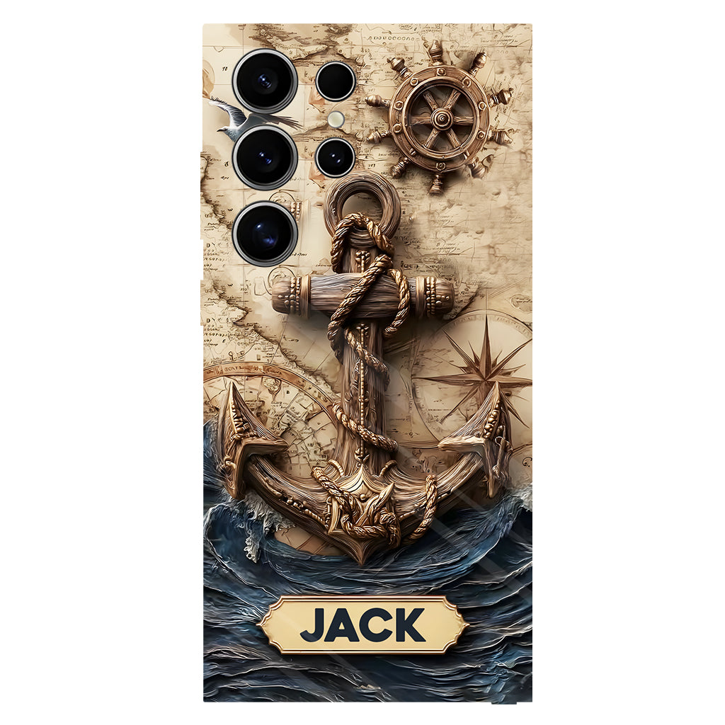 Fier marin - Coque de téléphone personnalisée avec impression intégrale sur le thème de la navigation