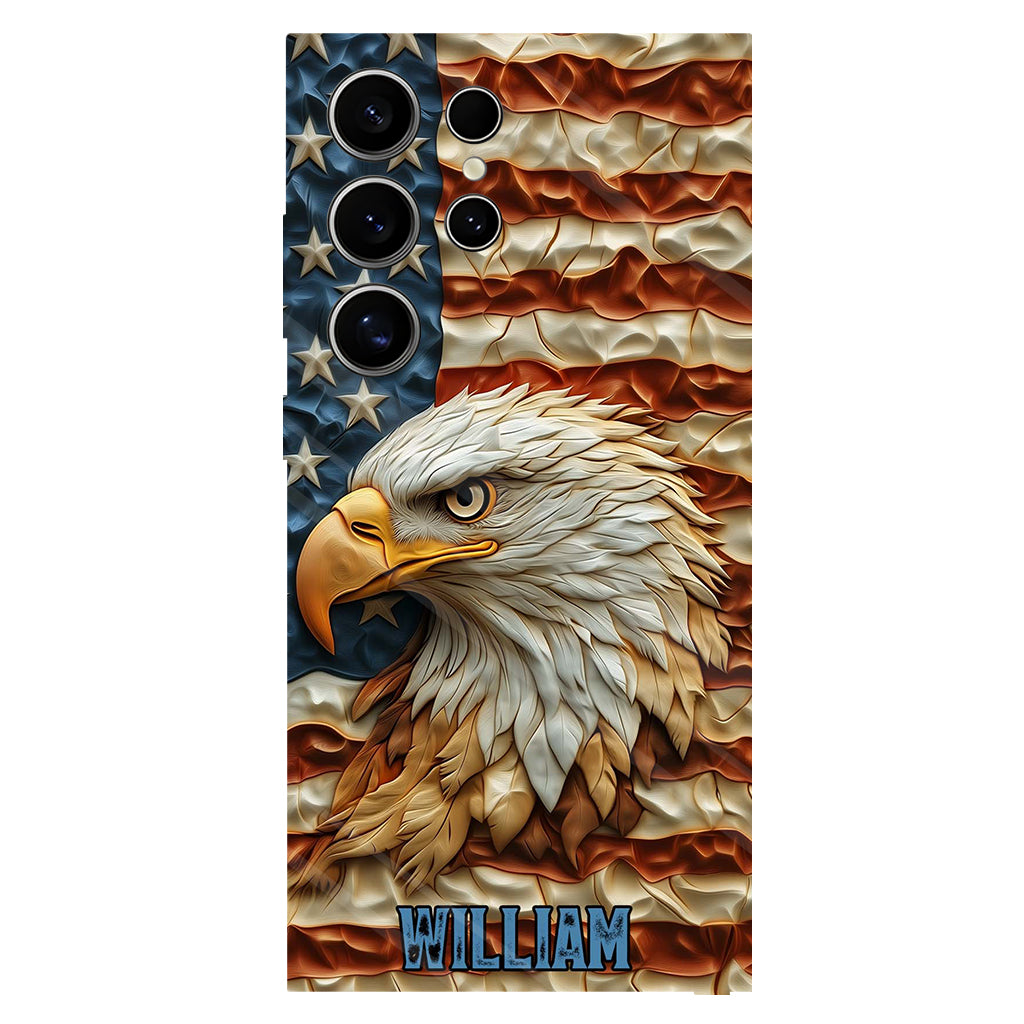 Strong Eagle - Coque de téléphone personnalisée avec aigle à tête blanche et impression intégrale