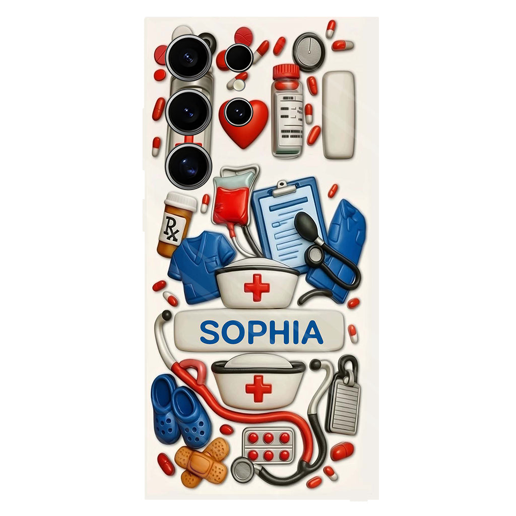 Nurses Are The Heart Of Healthcare - Personalized Nurse Full Print Phone Case