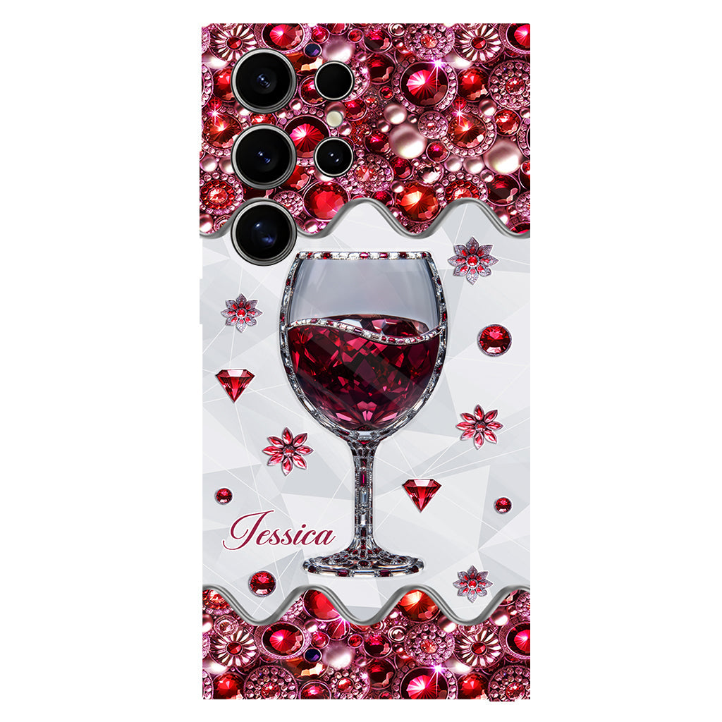 Just A Girl Who Loves Wine - Personalized Wine Full Print Phone Case