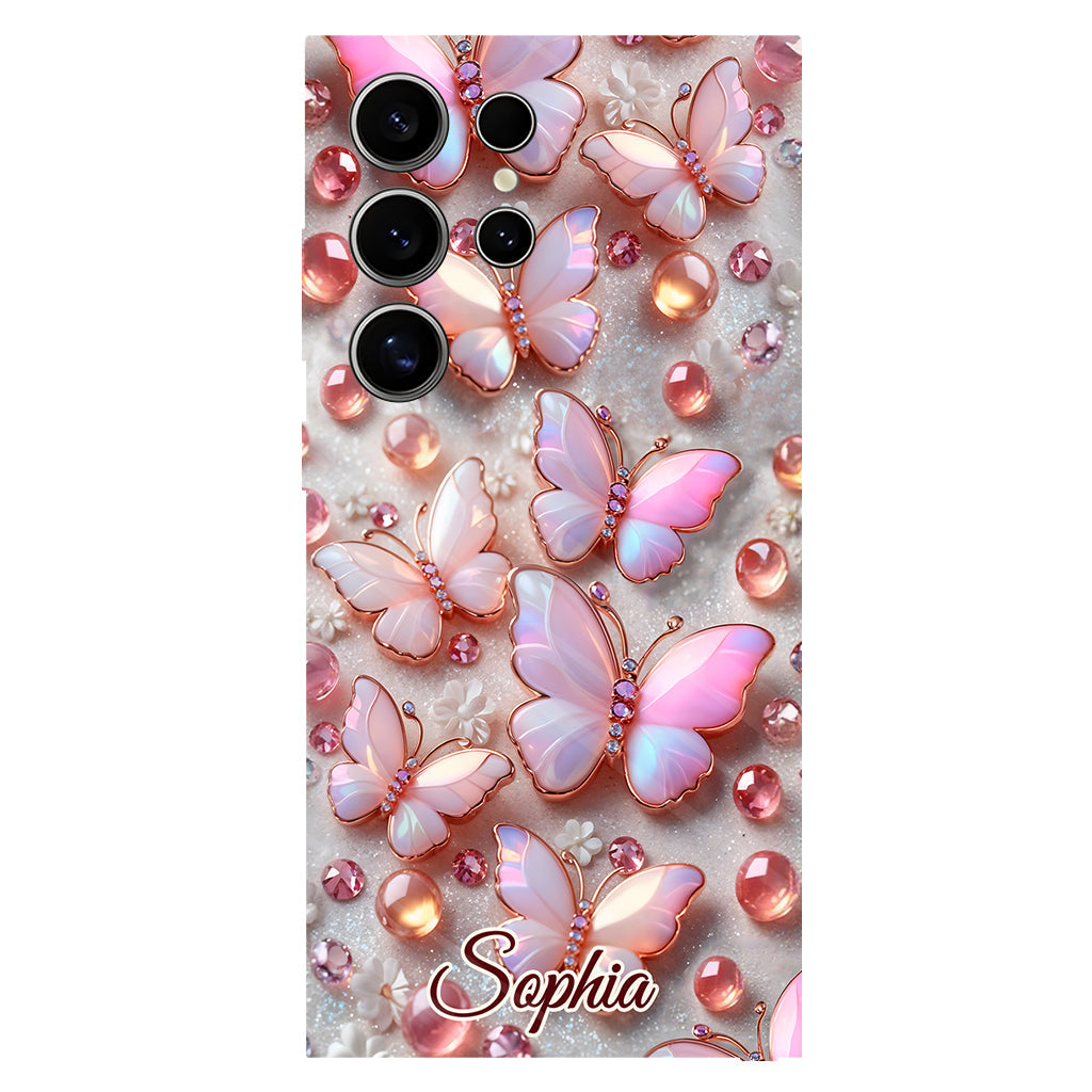 Stunning Butterflies - Personalized Butterfly Full Print Phone Case
