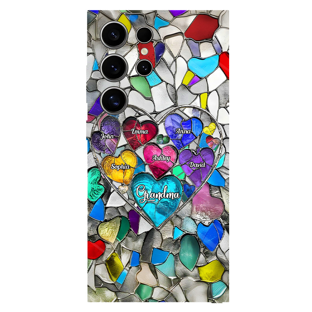 Grandma's Mom's Sweethearts - Personalized Grandma Full Print Phone Case