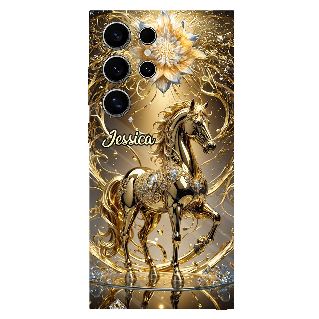 Coque de téléphone personnalisée avec motif cheval « Magnifique Cheval »