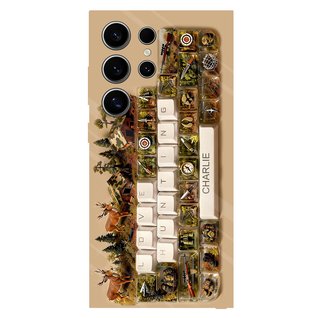 Cadeau Chasse - Coque de téléphone personnalisée avec motif chasse intégral
