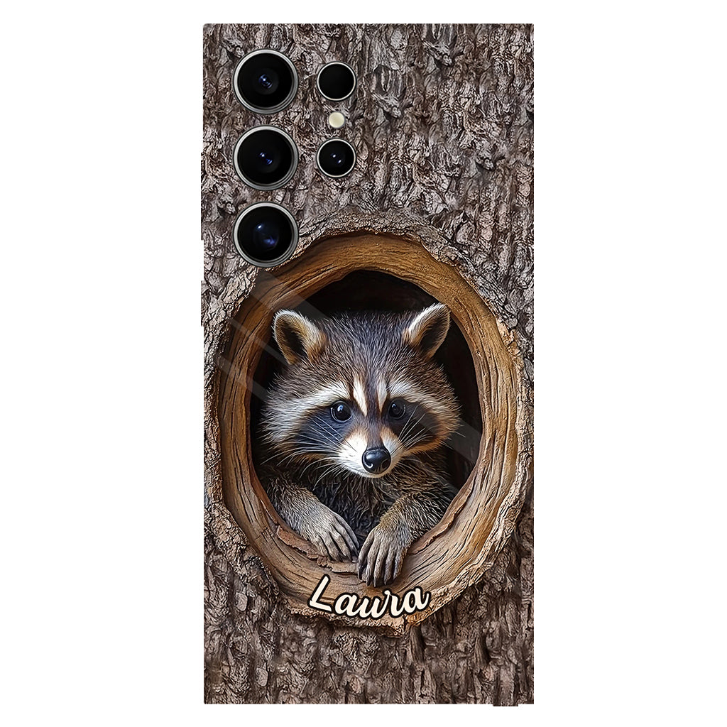 Adorable Raccoon - Personalized Raccoon Full Print Phone Case
