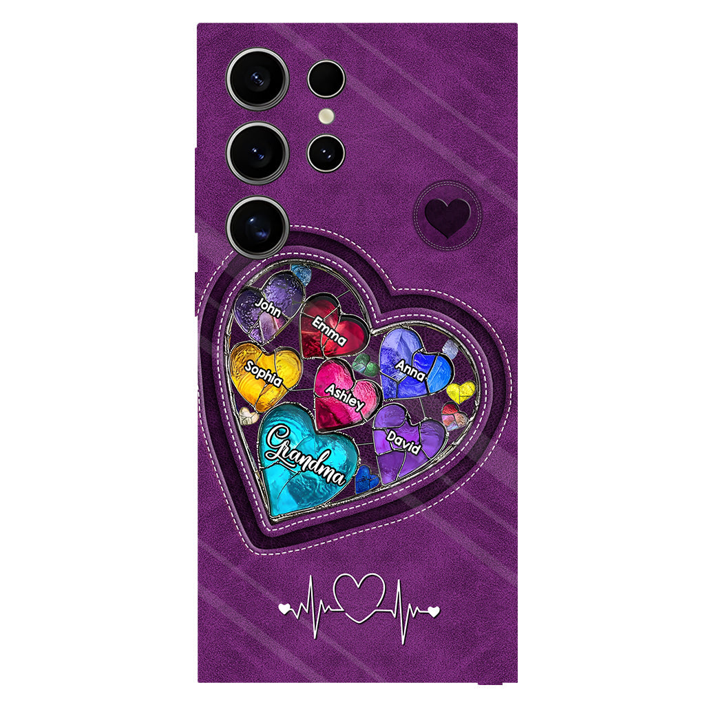 Les chéries de la maman de grand-mère - Coque de téléphone personnalisée avec impression intégrale « Grand-mère »