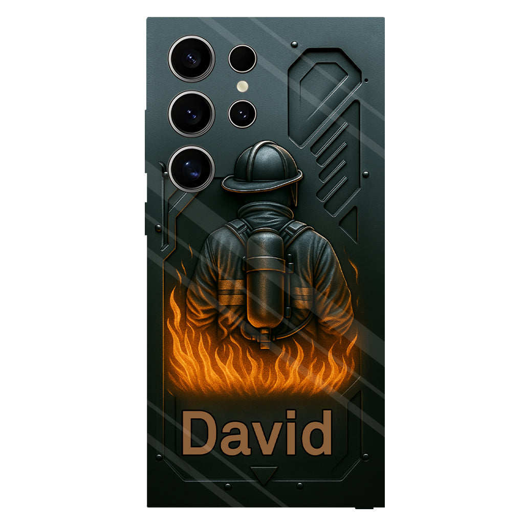 The Strone One - Personalized Firefighter Full Print Phone Case