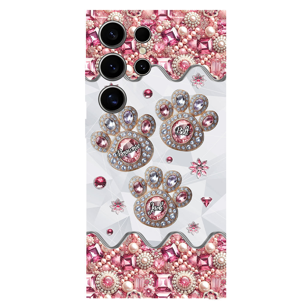 La vie est plus belle avec mes chiens - Coque de téléphone personnalisée avec impression intégrale de chien