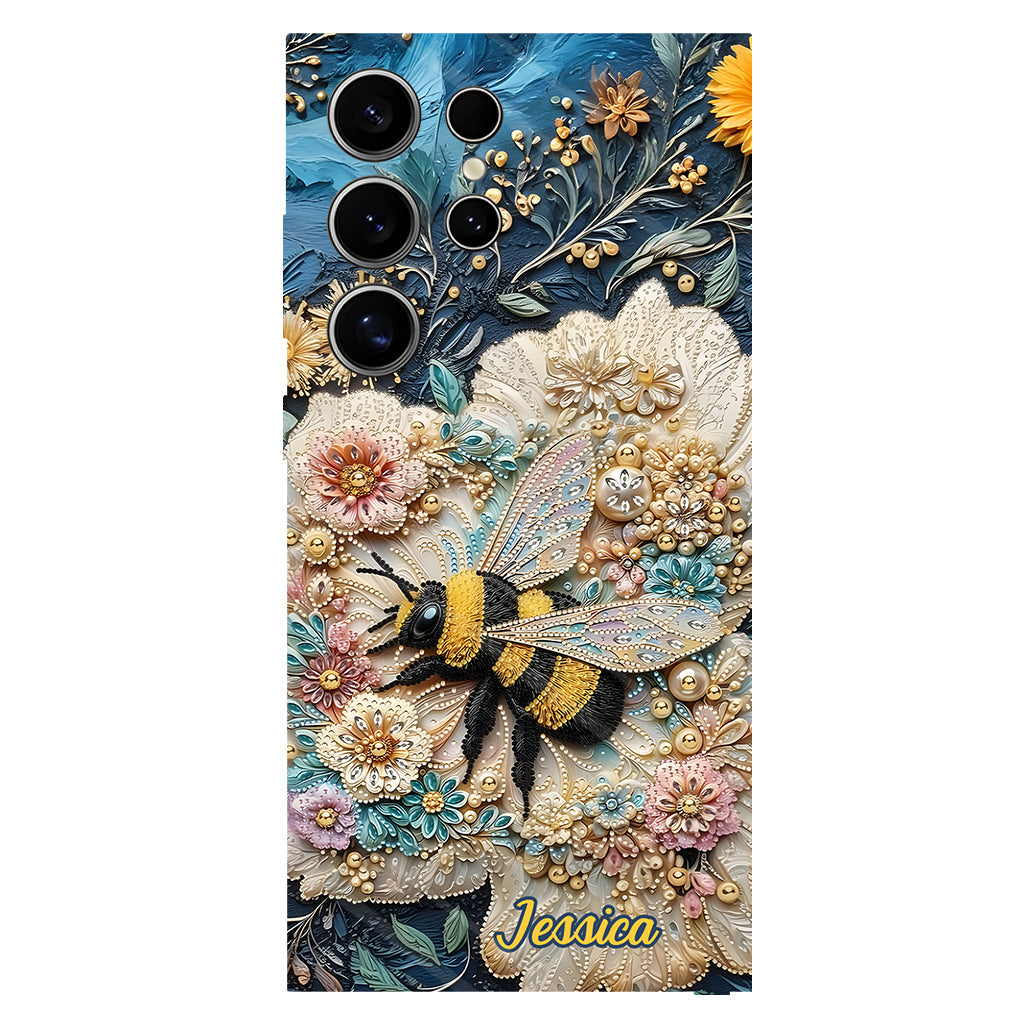 Soyez gentils - Coque de téléphone personnalisée avec motif abeille