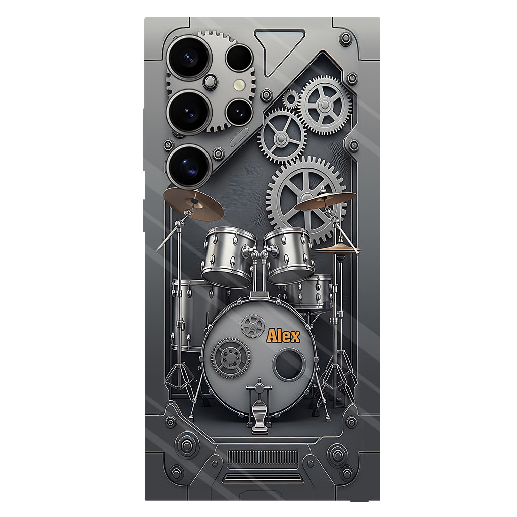 Vie de batteur - Coque de téléphone personnalisée avec impression intégrale pour batteur