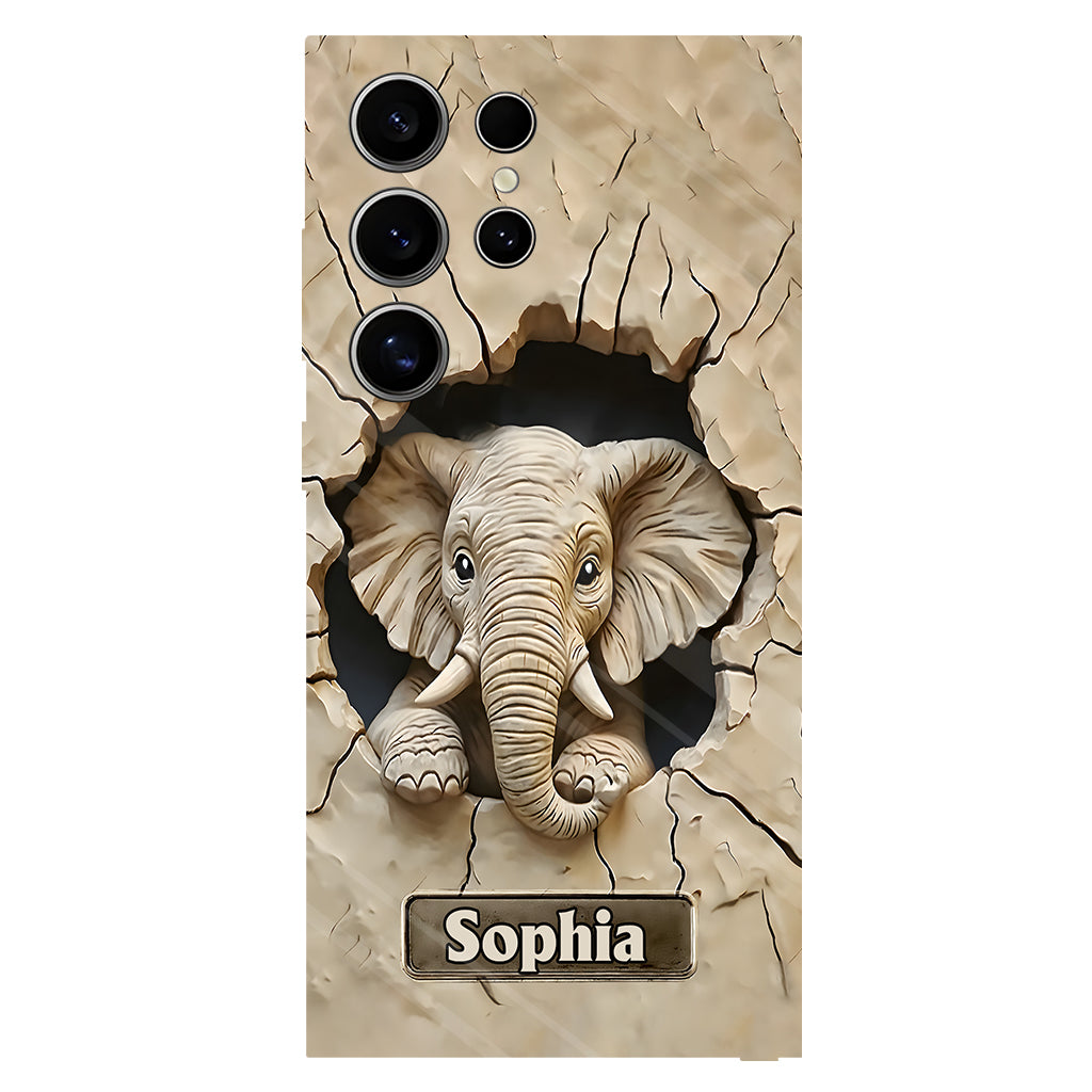 Love Elephant - Personalized Elephant Full Print Phone Case