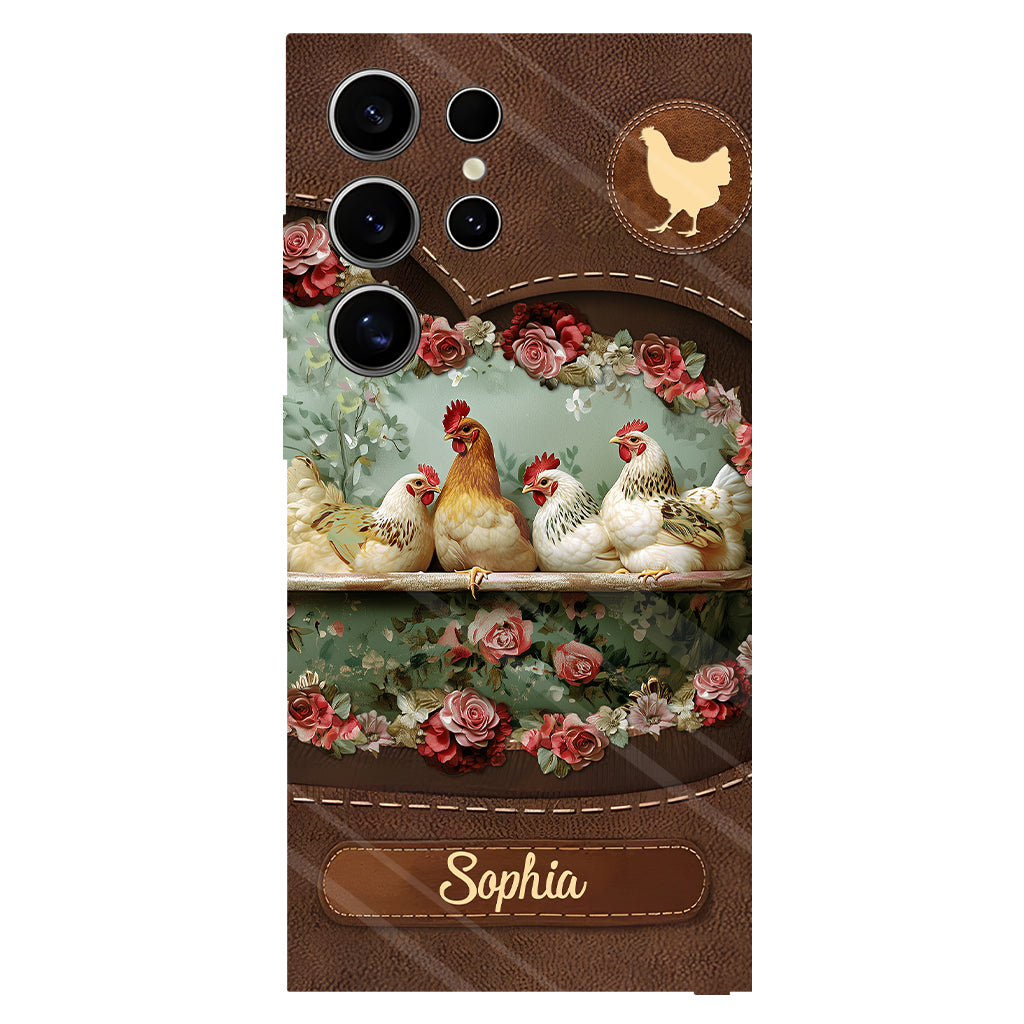Coque de téléphone personnalisée Chicken Lady - Motif poulet intégral