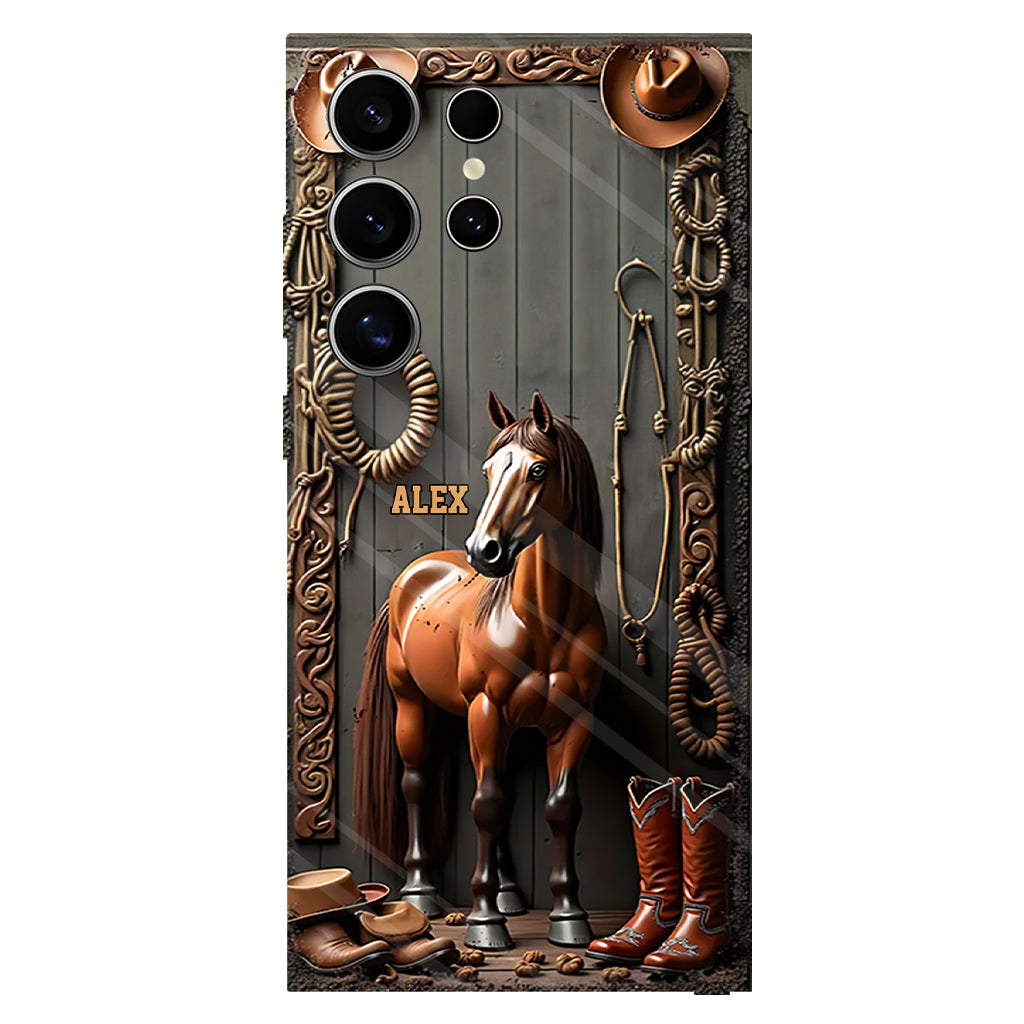 Love Horses - Personalized Horse Full Print Phone Case