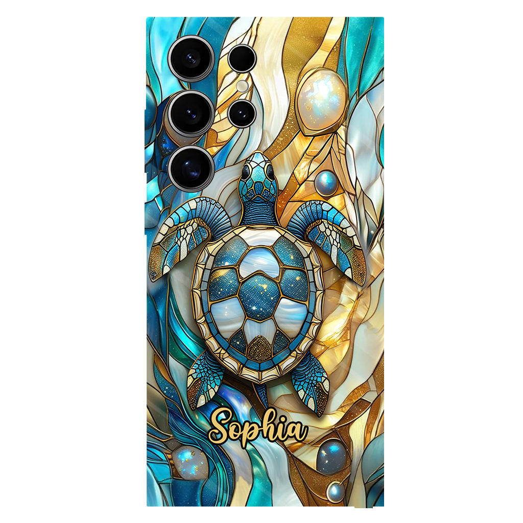 Artistic Turtle - Personalized Turtle Full Print Phone Case