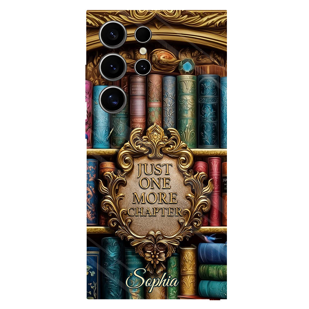 Just One More Chapter - Personalized Book Full Print Phone Case