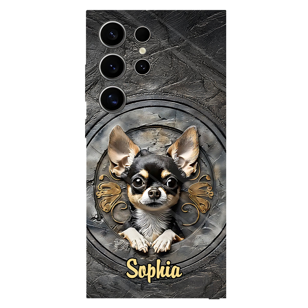 Adorable Chihuahua - Coque de téléphone personnalisée avec imprimé intégral