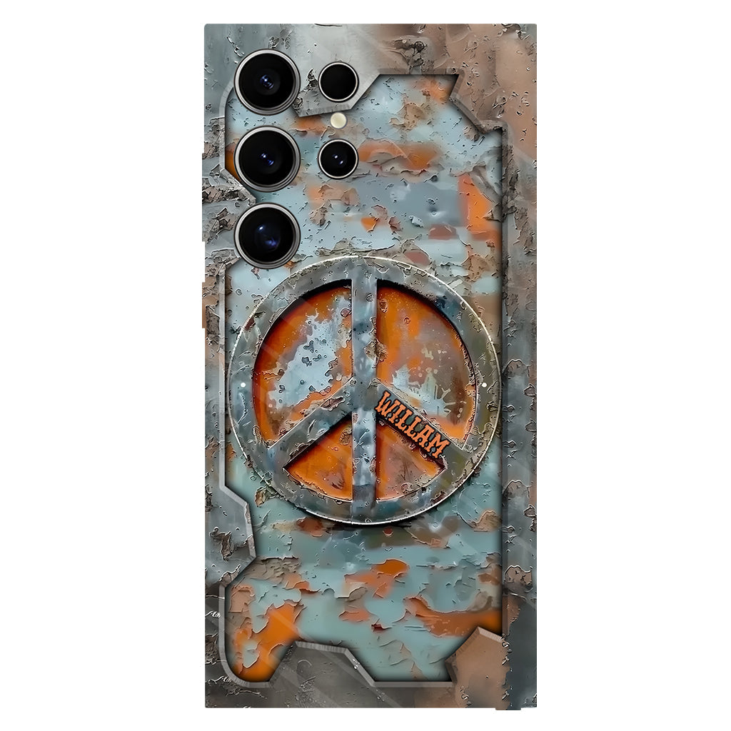 Love Peace - Personalized Hippie Full Print Phone Case