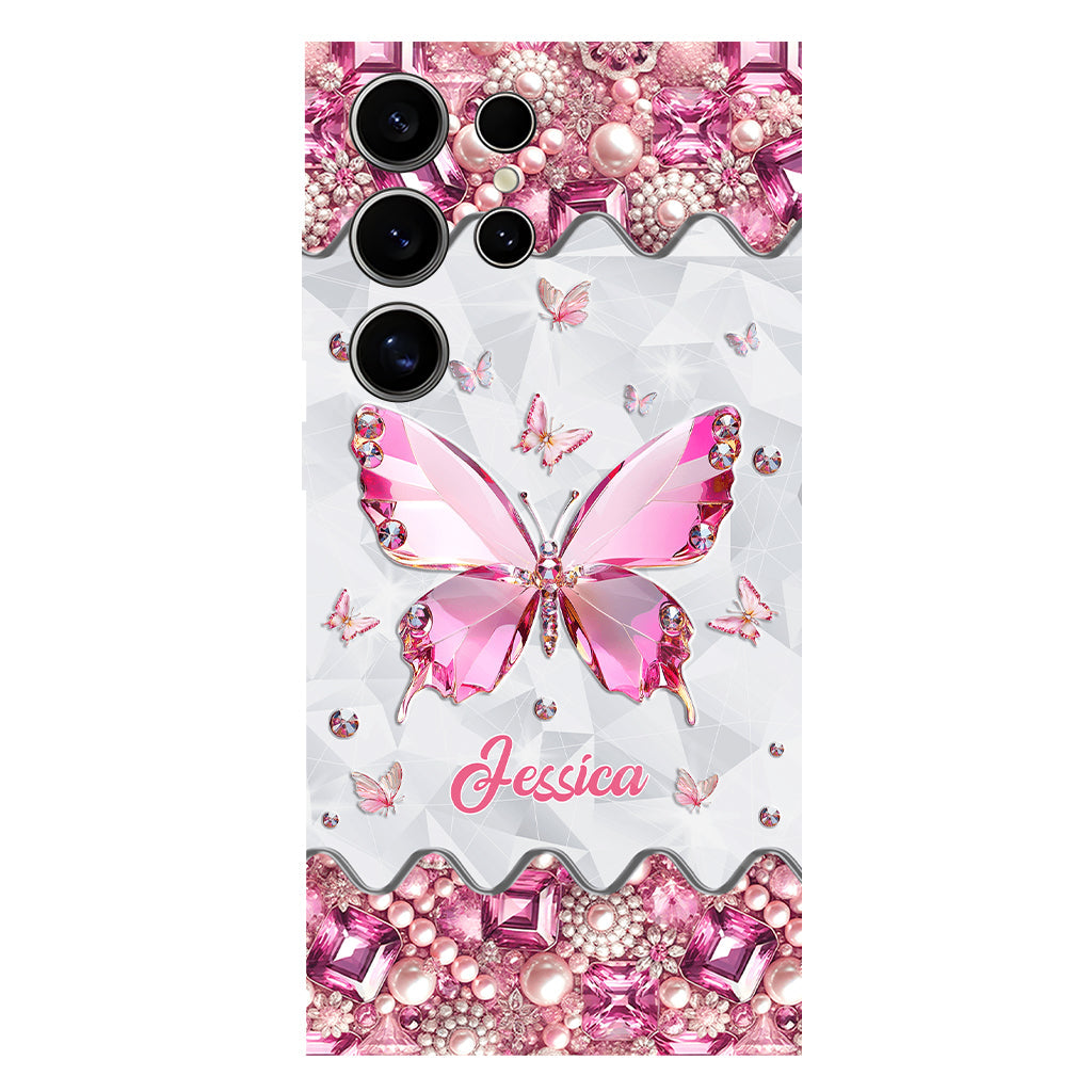 Love Butterfies - Coque de téléphone personnalisée avec imprimé papillon intégral