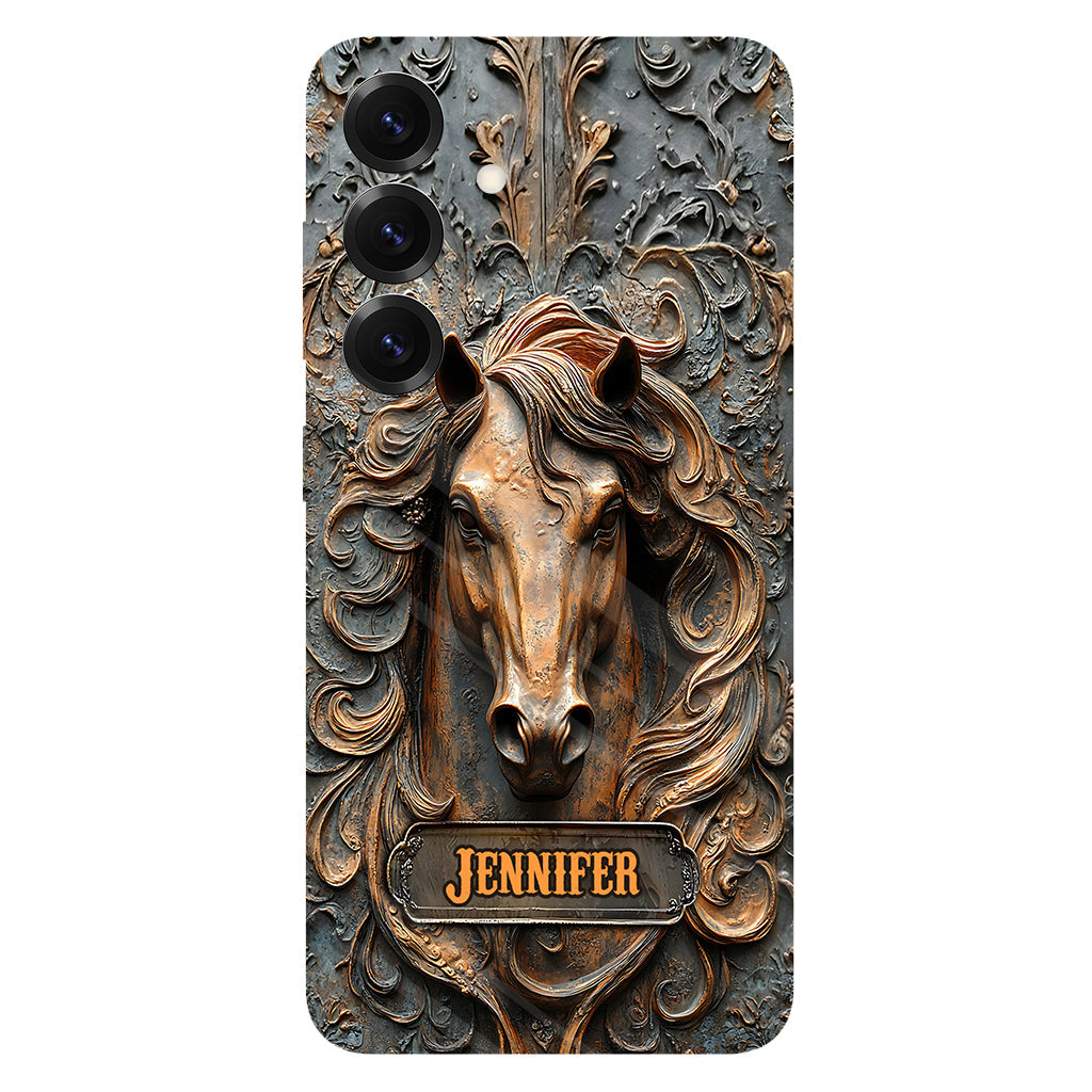 Love Horses - Personalized Horse Full Print Phone Case