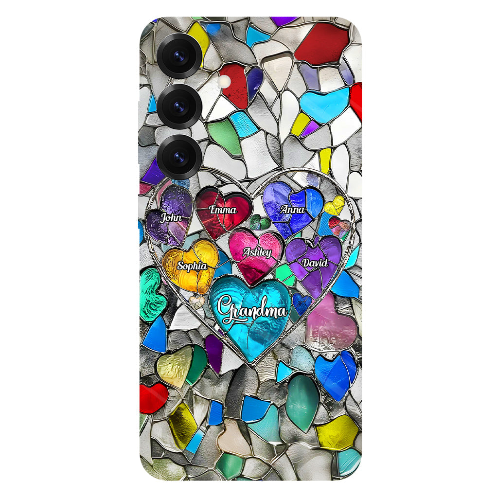 Grandma's Mom's Sweethearts - Personalized Grandma Full Print Phone Case