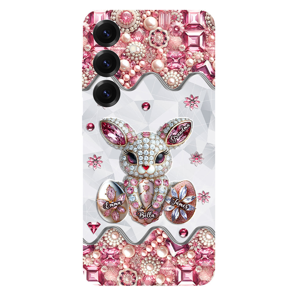 Coque de téléphone personnalisée « Lapin de Pâques - Mamie » avec impression intégrale