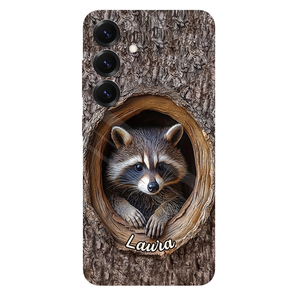 Adorable Raccoon - Personalized Raccoon Full Print Phone Case