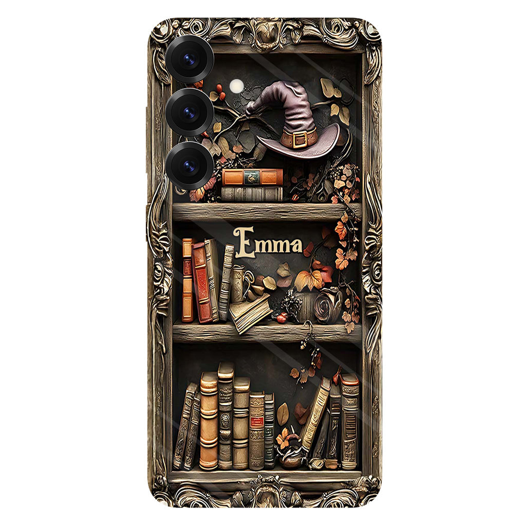 Hat And Books - Personalized Witch Full Print Phone Case