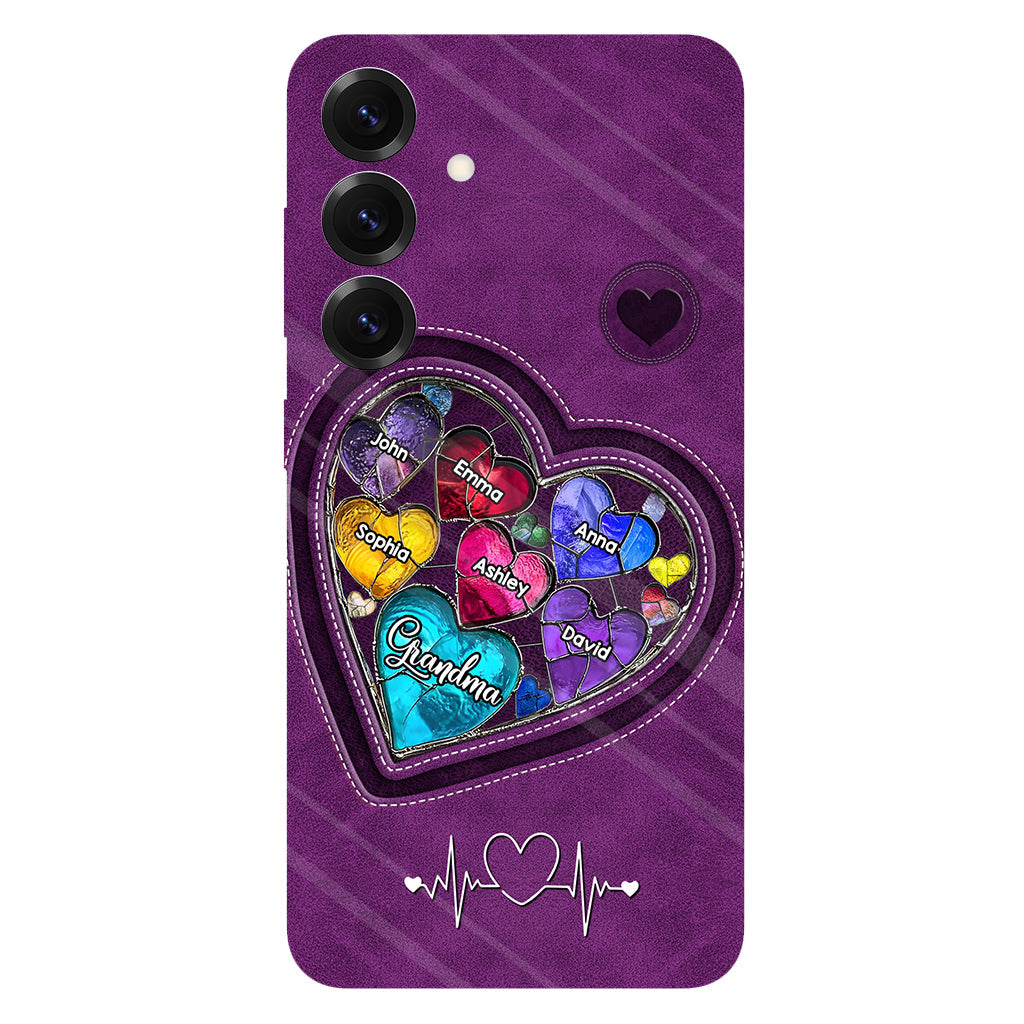 Les chéries de la maman de grand-mère - Coque de téléphone personnalisée avec impression intégrale « Grand-mère »