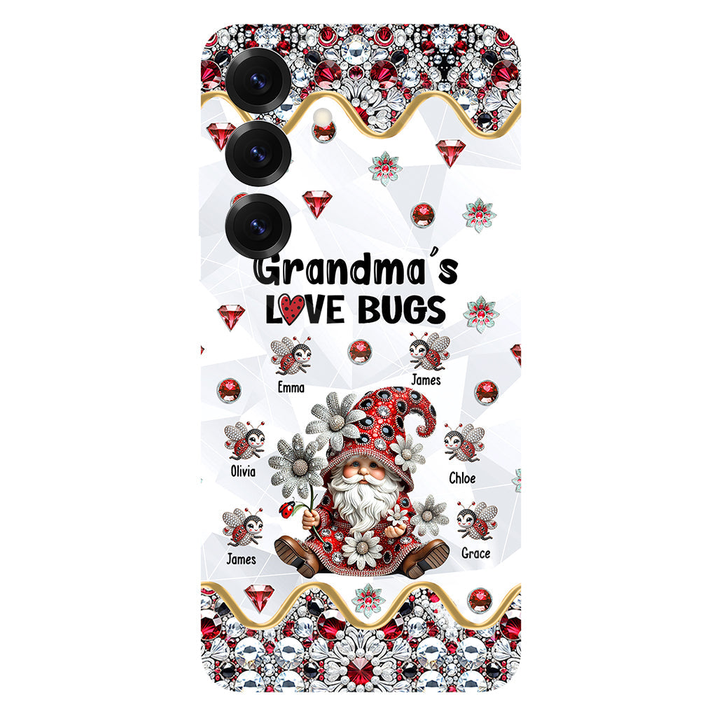 Grandma's Love Bugs - Personalized Grandma Full Print Phone Case