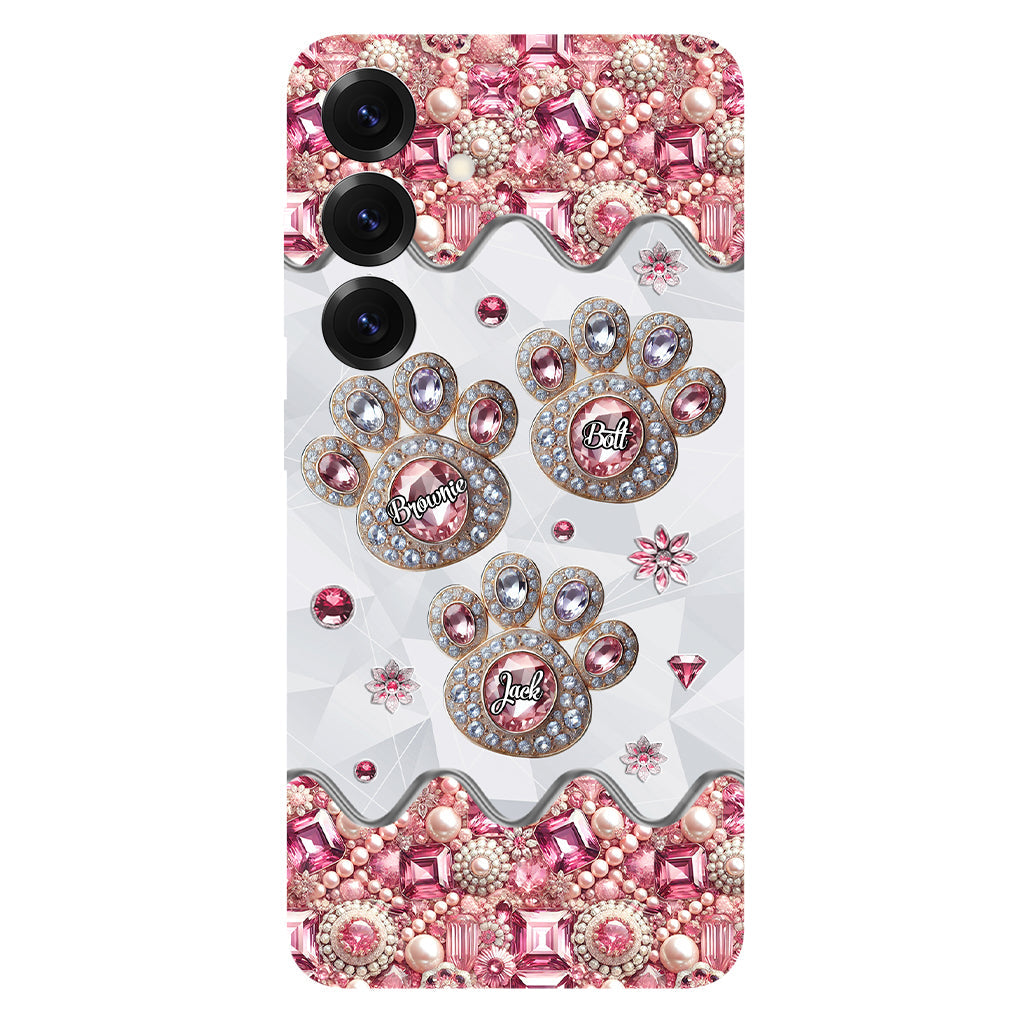 La vie est plus belle avec mes chiens - Coque de téléphone personnalisée avec impression intégrale de chien