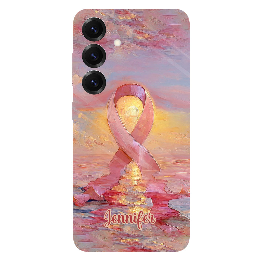 Guerrières fortes - Coque de téléphone personnalisée avec impression intégrale pour la sensibilisation au cancer du sein
