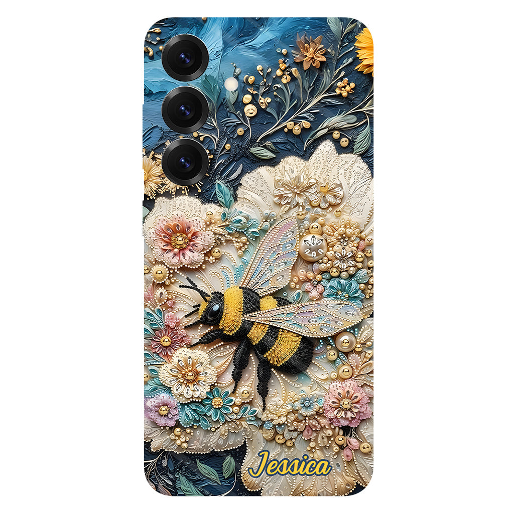 Soyez gentils - Coque de téléphone personnalisée avec motif abeille