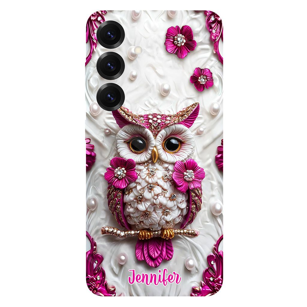 Magnifique hibou - Coque de téléphone personnalisée avec motif hibou intégral
