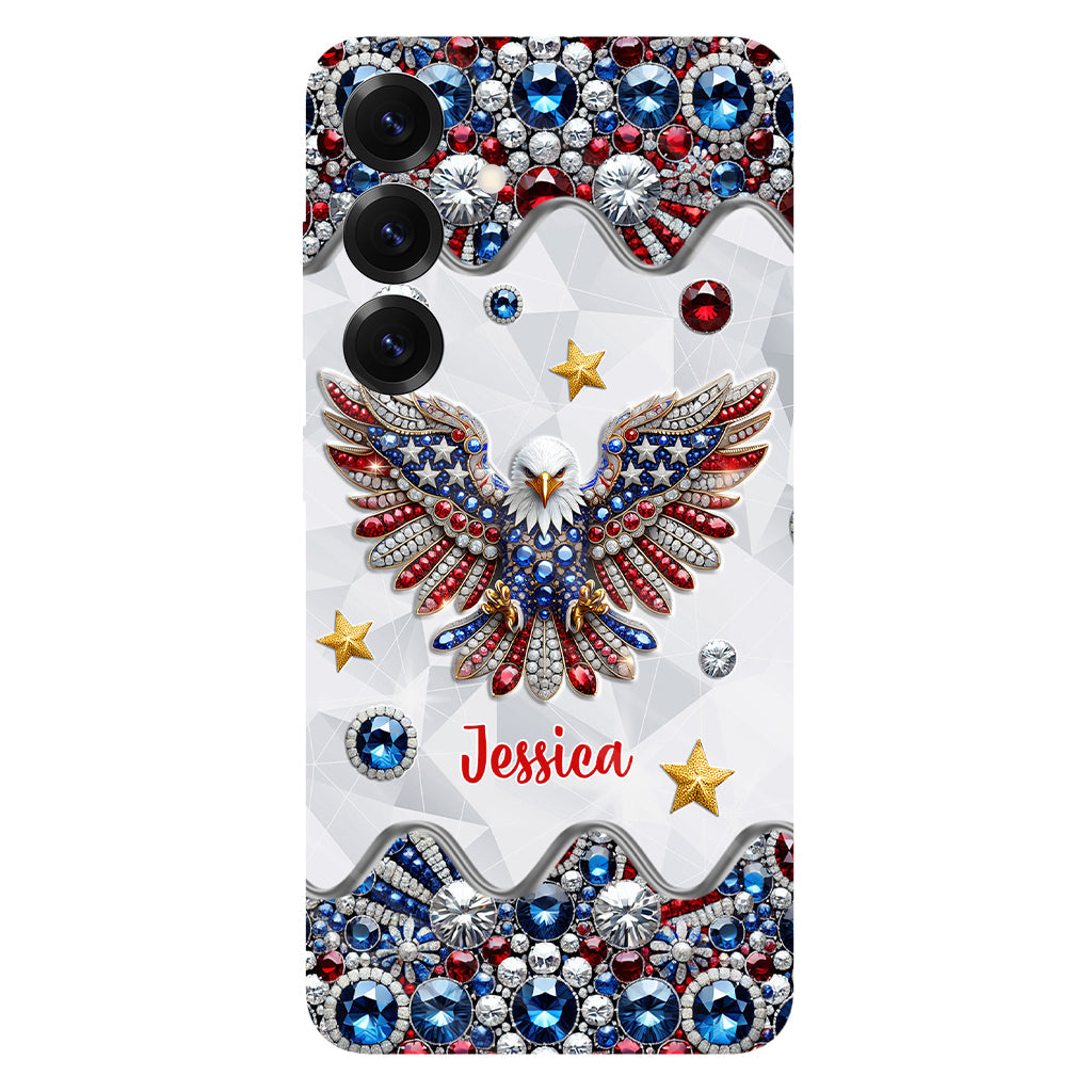 Patriotic Eagle - Personalized Bald Eagle Full Print Phone Case