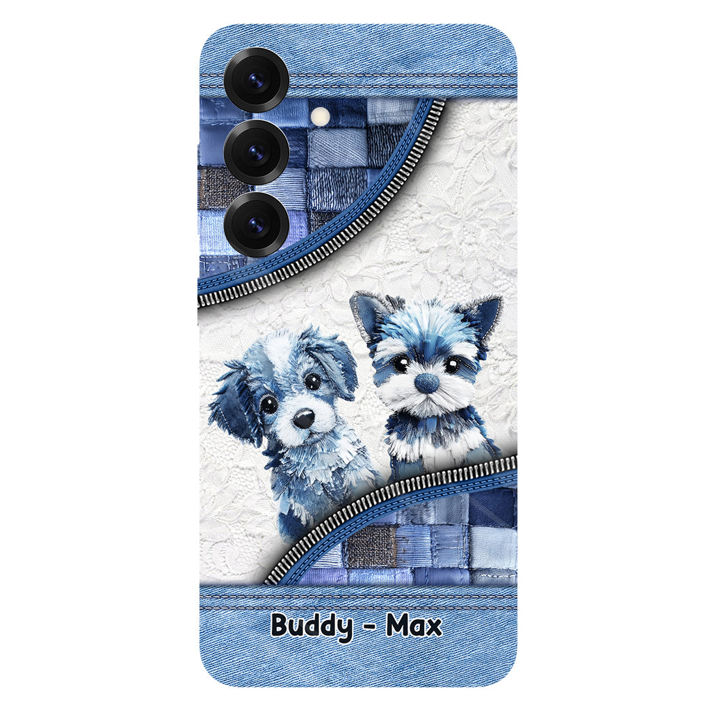 Coque de téléphone personnalisée avec imprimé chien mignon