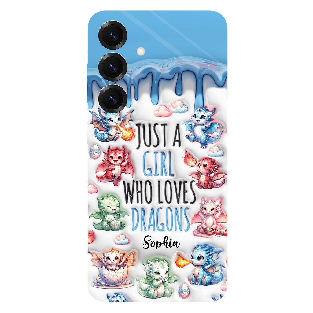Just A Girl Who Loves Dragons - Personalized Dragon Full Print Phone Case