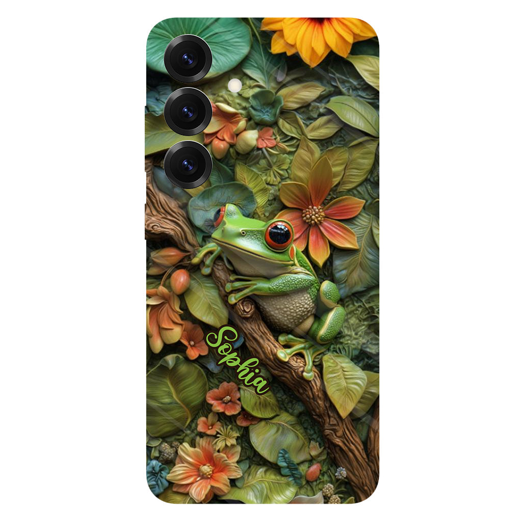 Adorable Grenouille - Coque de téléphone personnalisée avec imprimé grenouille