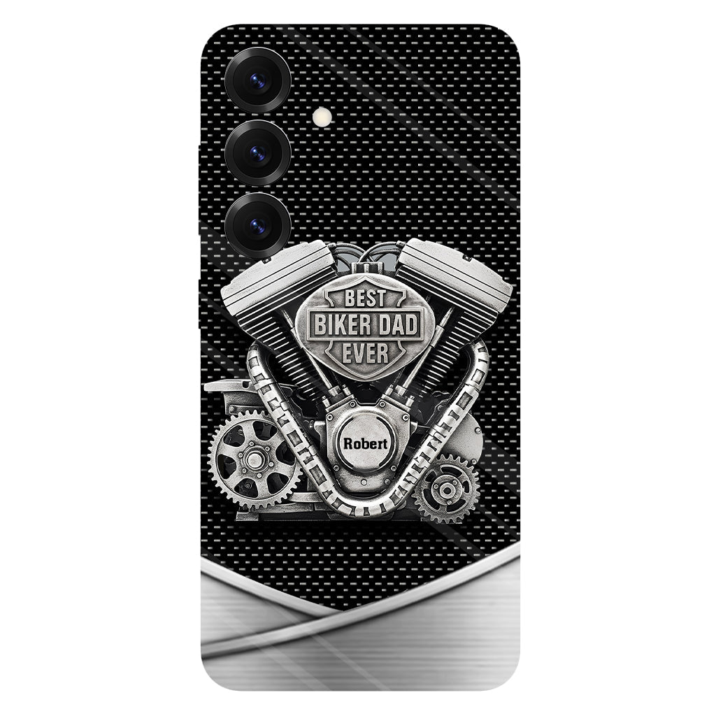 Best Dad Ever - Personalized Biker Full Print Phone Case