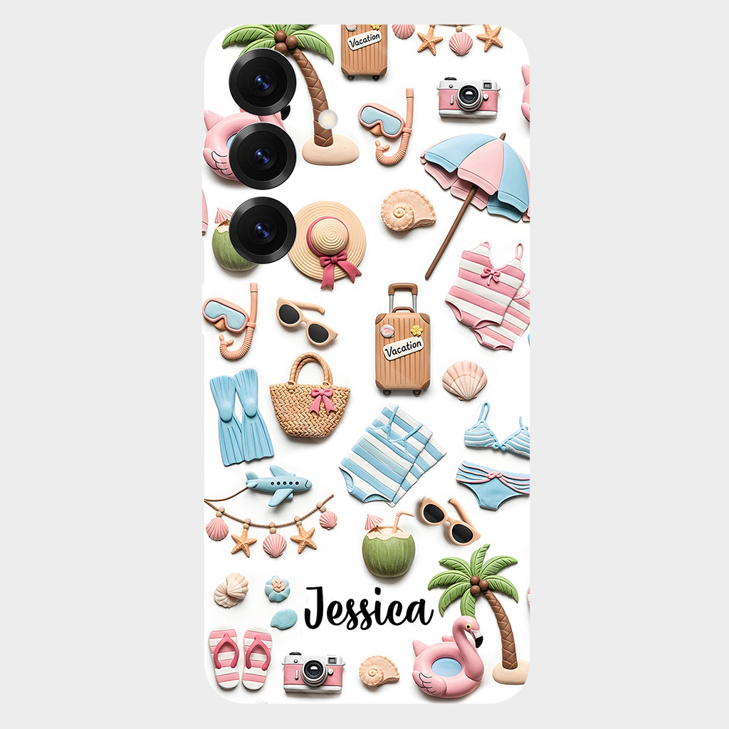 Beach Lovin' Girl - Personalized Sea Lover Full Print Phone Case