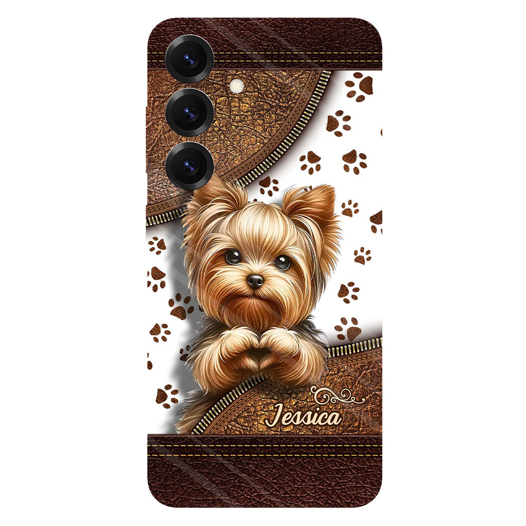 Cute Yorkshire Terrier - Personalized Dog Full Print Phone Case