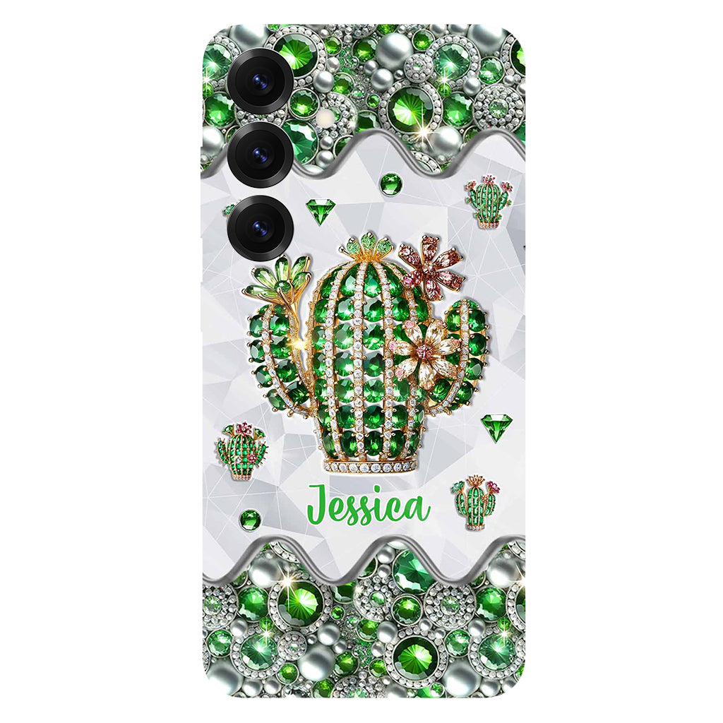 Coque de téléphone personnalisée « Love Cactus » avec motif cactus intégral