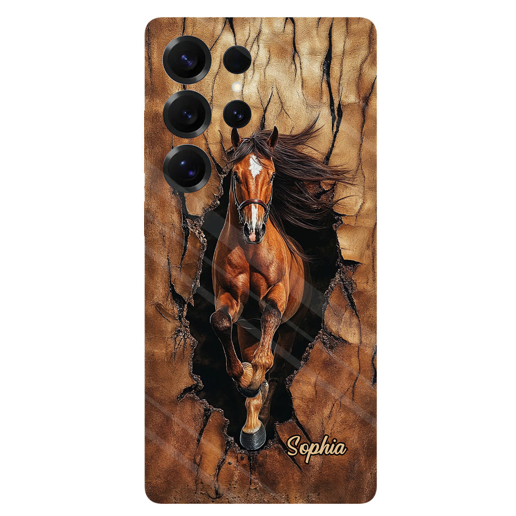 Horse Lovers - Personalized Horse Full Print Phone Case